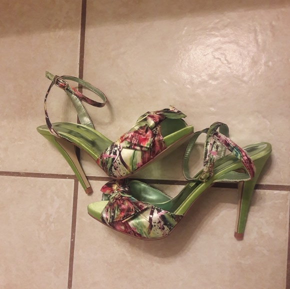 Chinese Laundry Shoes - Chinese Laundry/ Neon Green/Satin/Heels